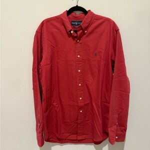 Ralph Lauren Men's Vibrant Red Casual Shirt
